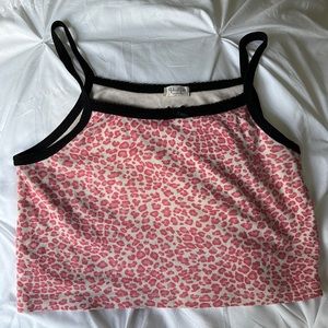 pink cheetah print  Brandy Melville tank